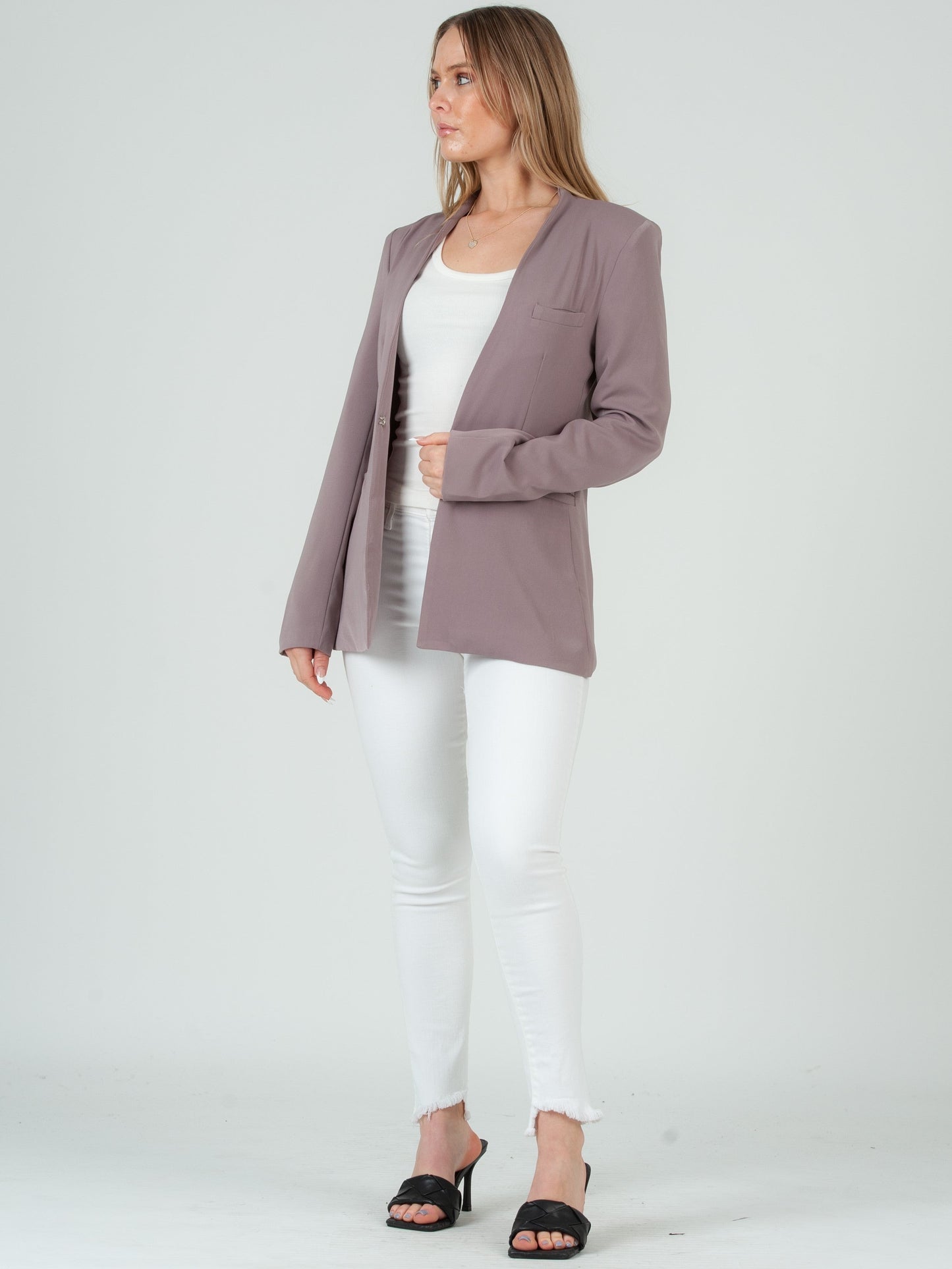 Women’s Mandarin Collar Blazer