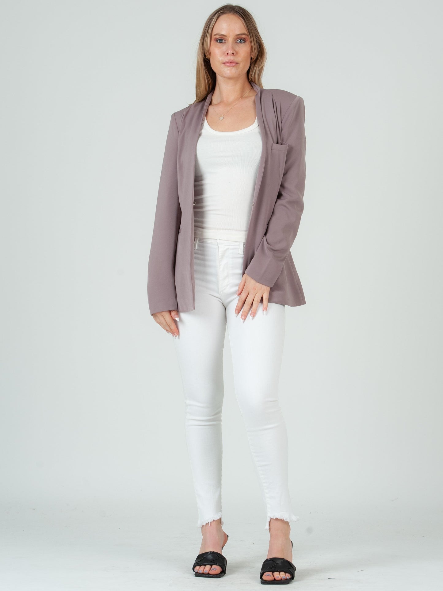 Women’s Mandarin Collar Blazer