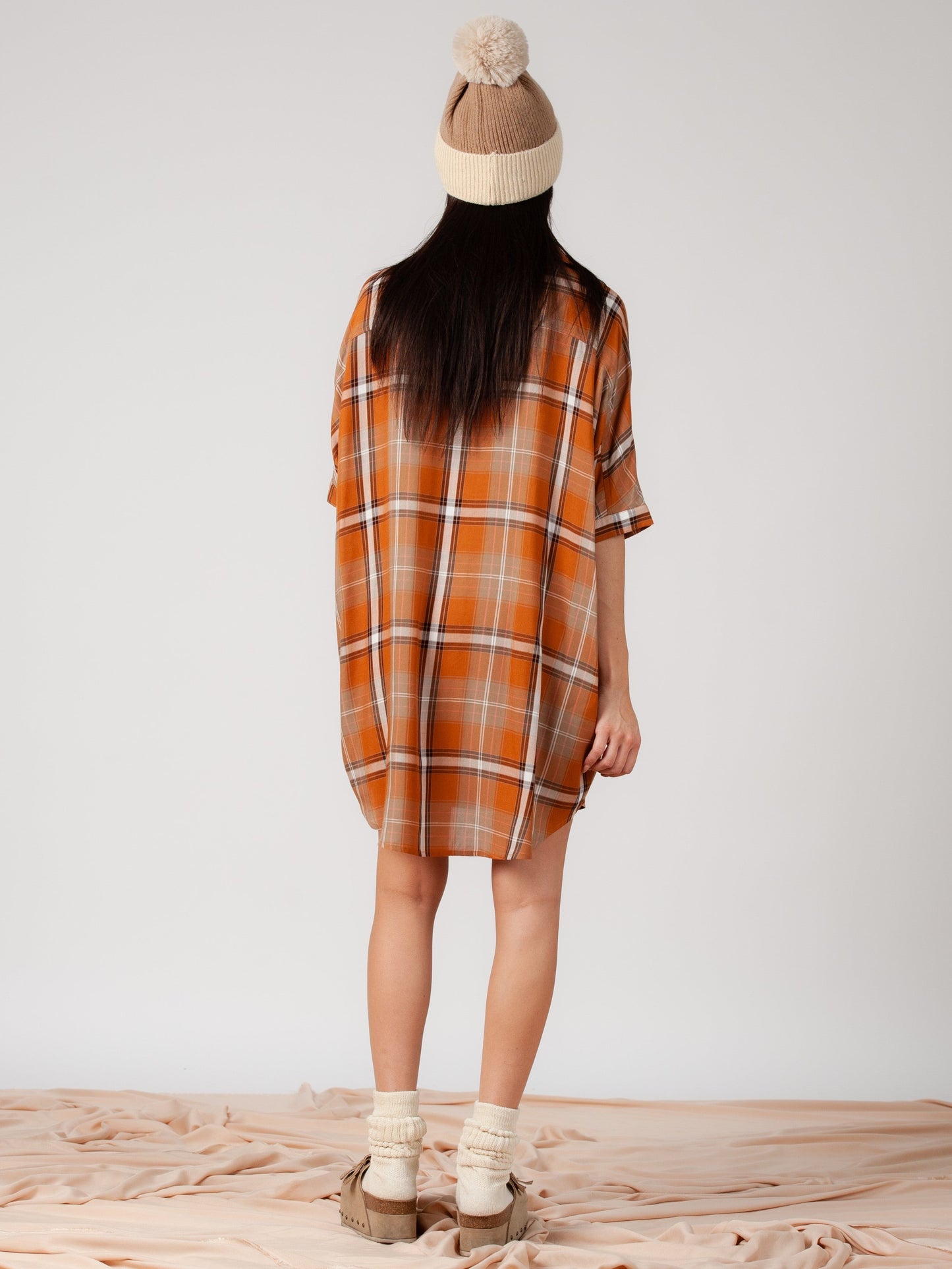 Women’s Plaid Rayon Dress