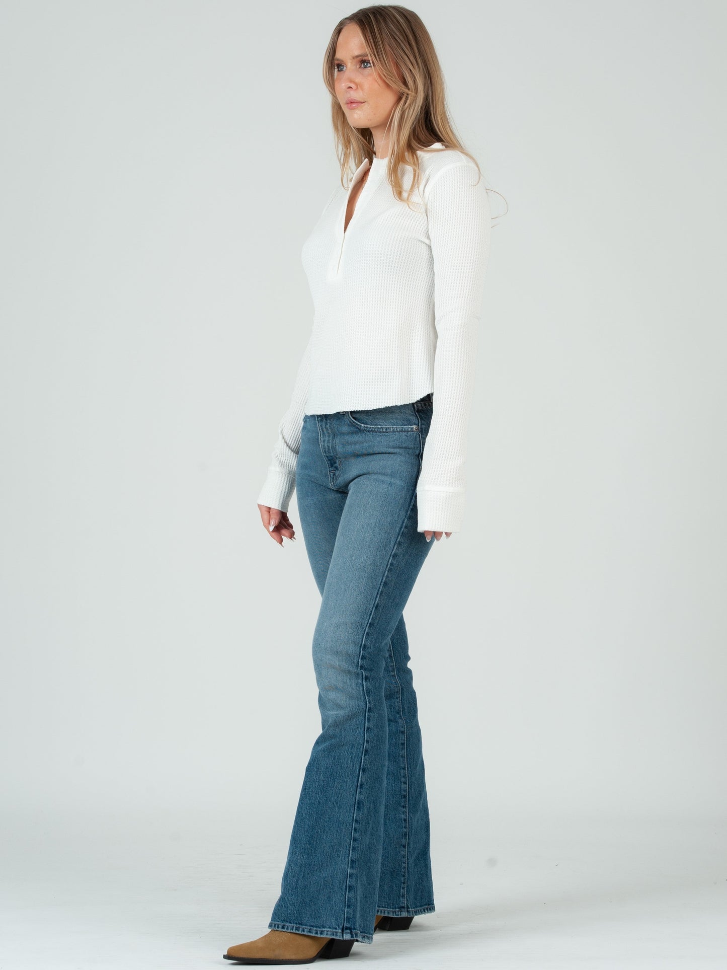 Women’s Henley Thermal Top