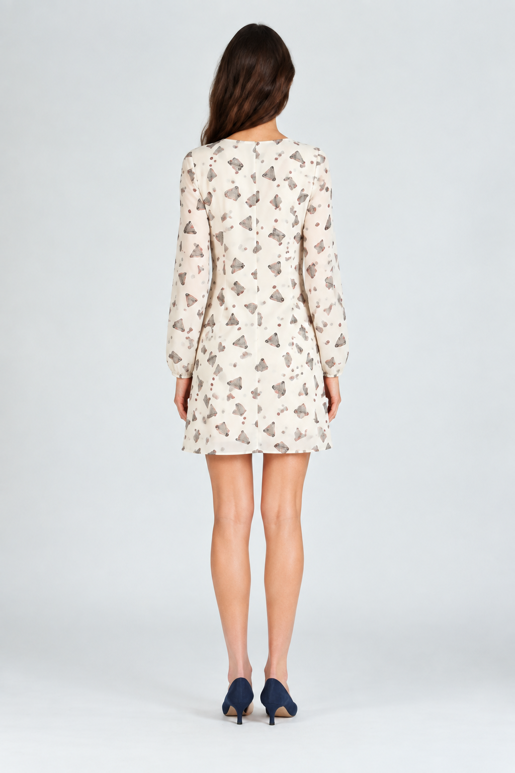 Women's Abstract Print Shift Dress