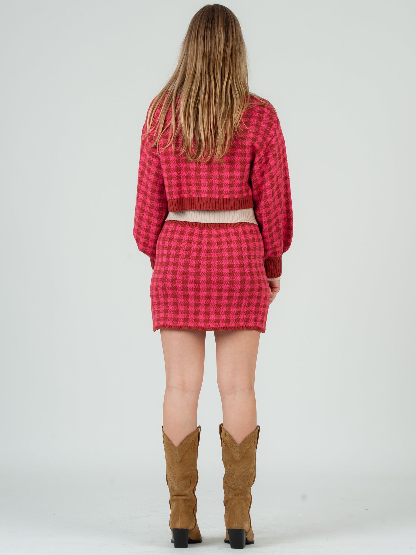 Women’s Gingham Cardigan