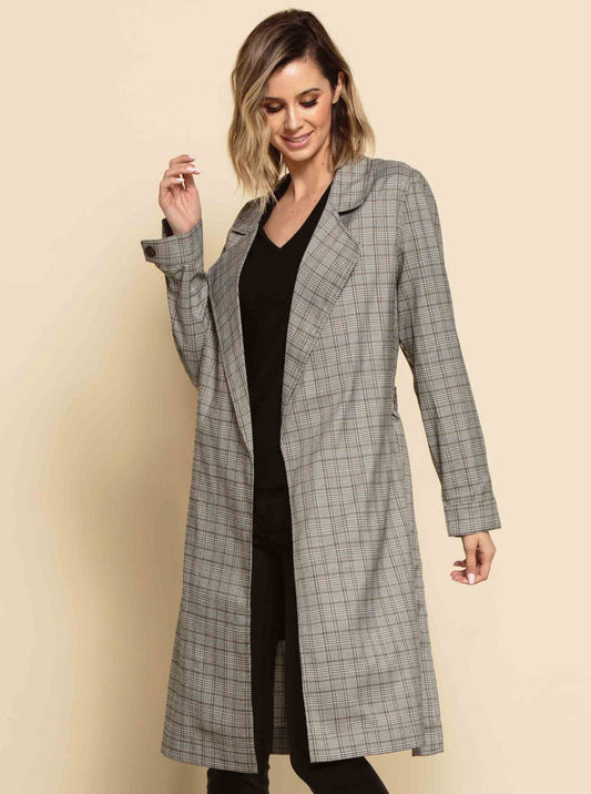 Women’s Glen Plaid Trench Coat