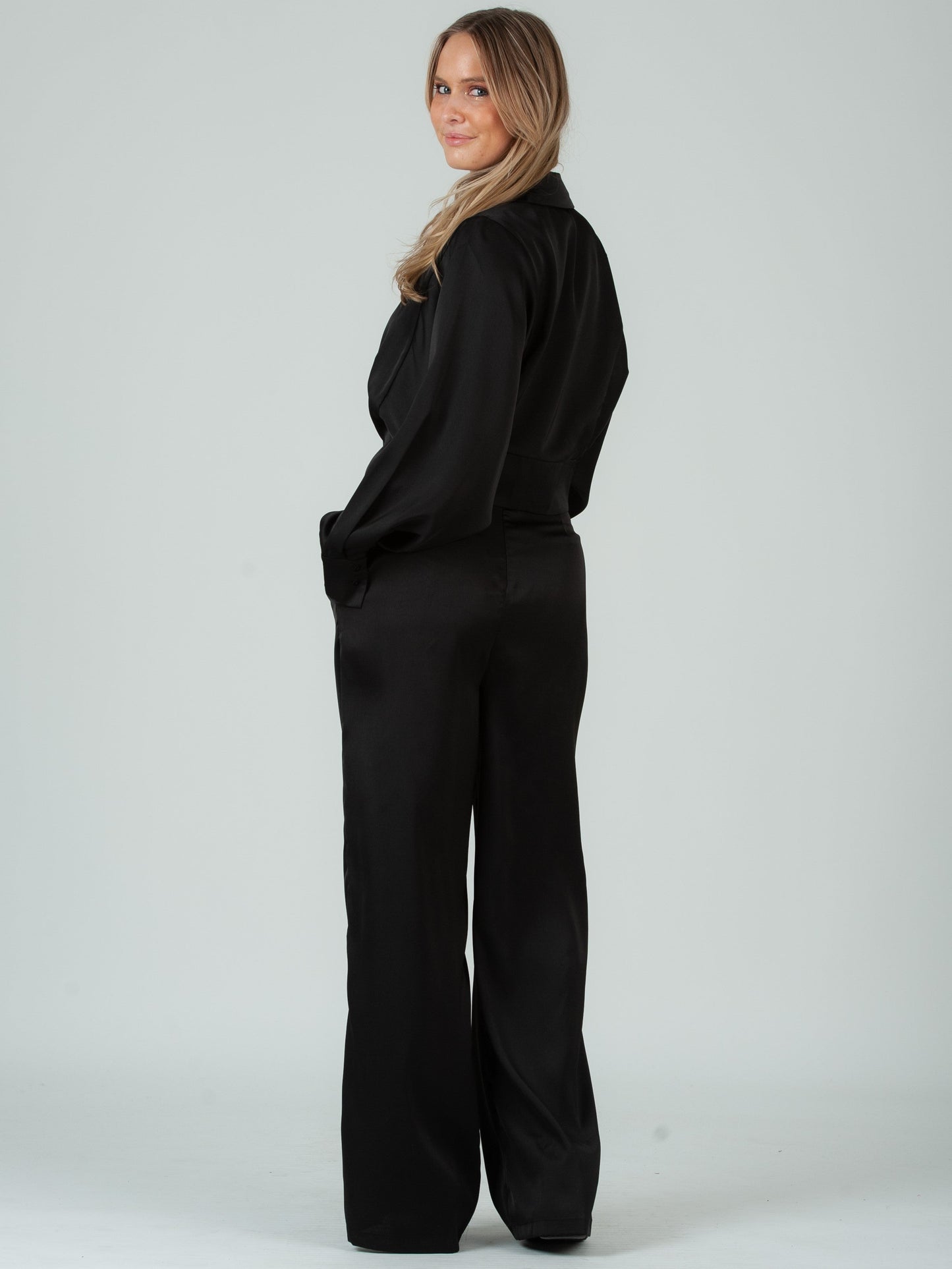 Women’s Satin Pleat Trousers