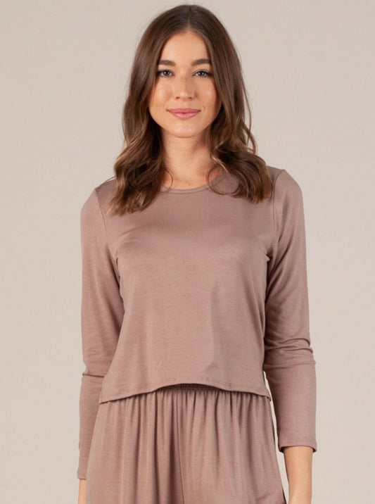 Women’s Rayon Crew Neck Lounge Top