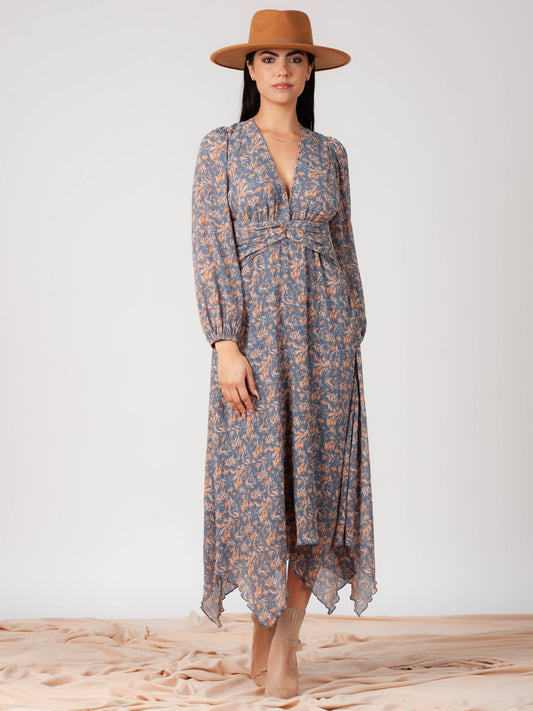 Women’s Hanky Hem Printed Dress