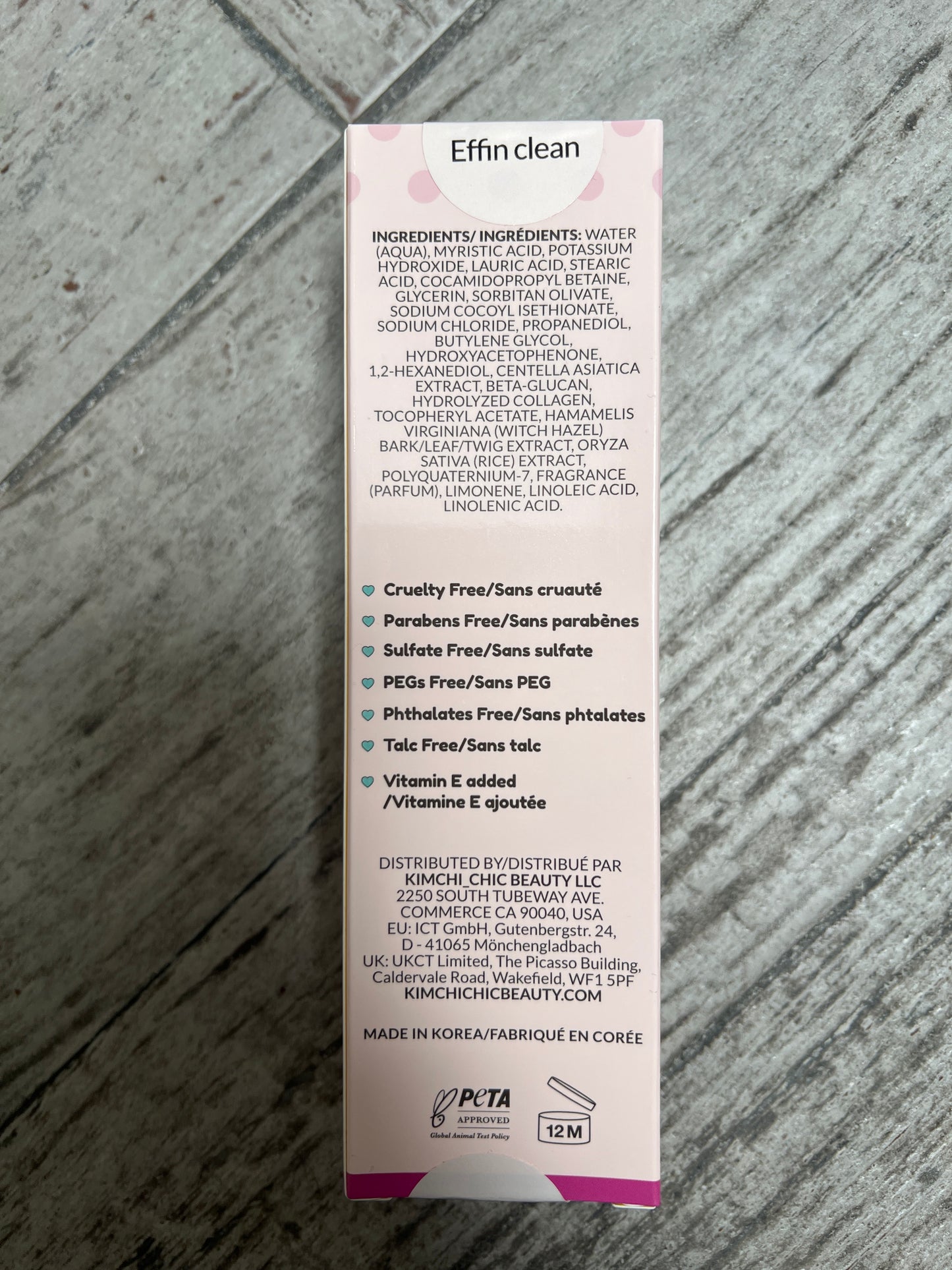 Kim Chi Chic Rice Baby Foaming Make Up Removing Foaming Face Wash