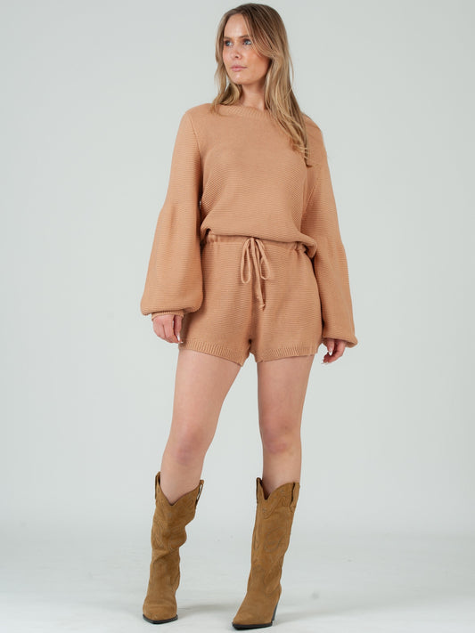 Women’s Light weave Knit Sweater Romper