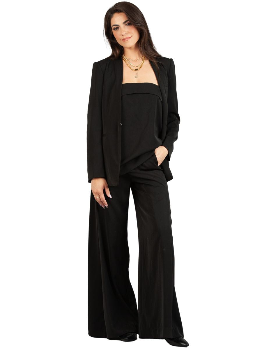 Women’s Wide Leg Pleat Trousers