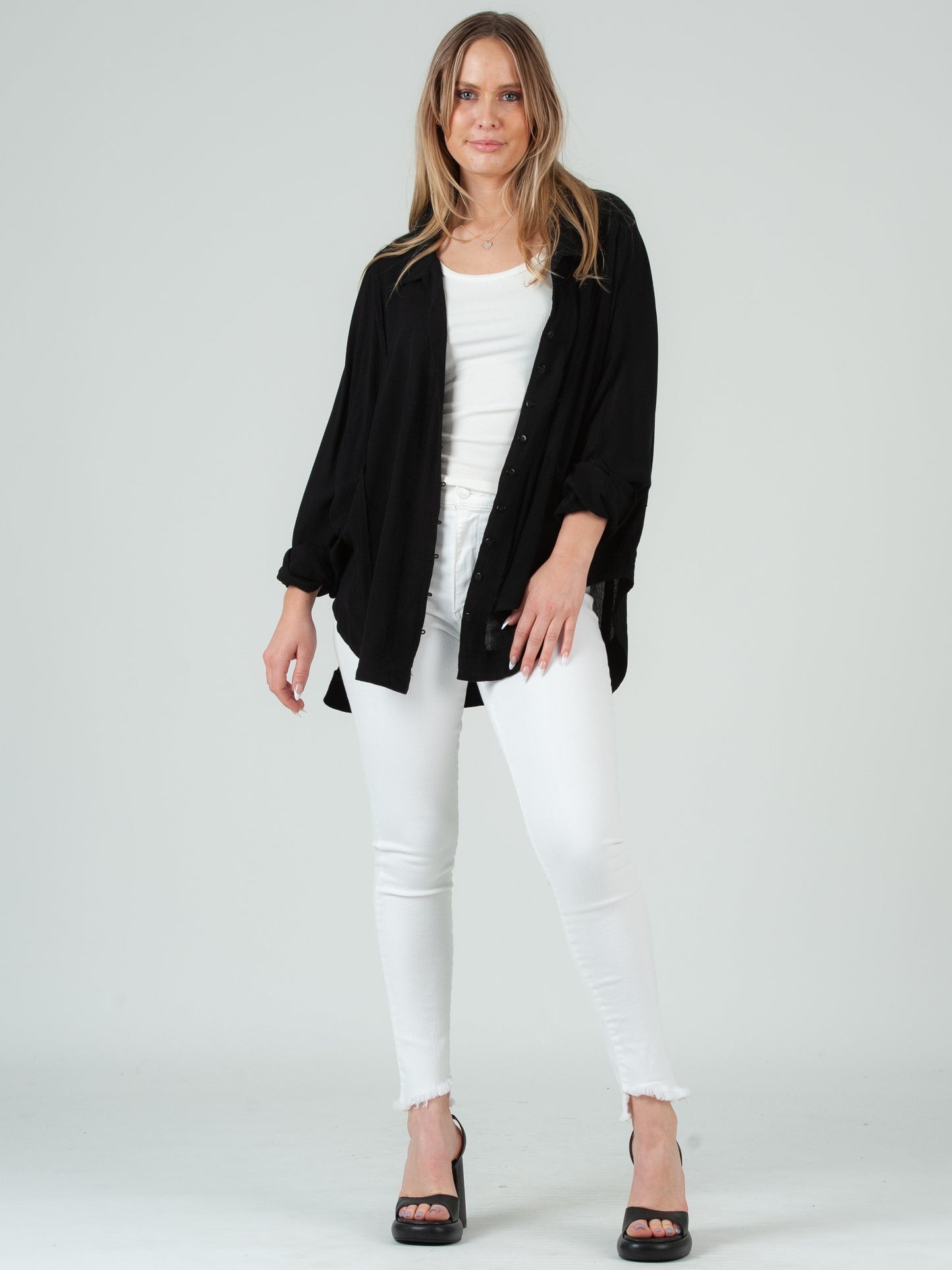 Women’s Rayon Button Down Blouse