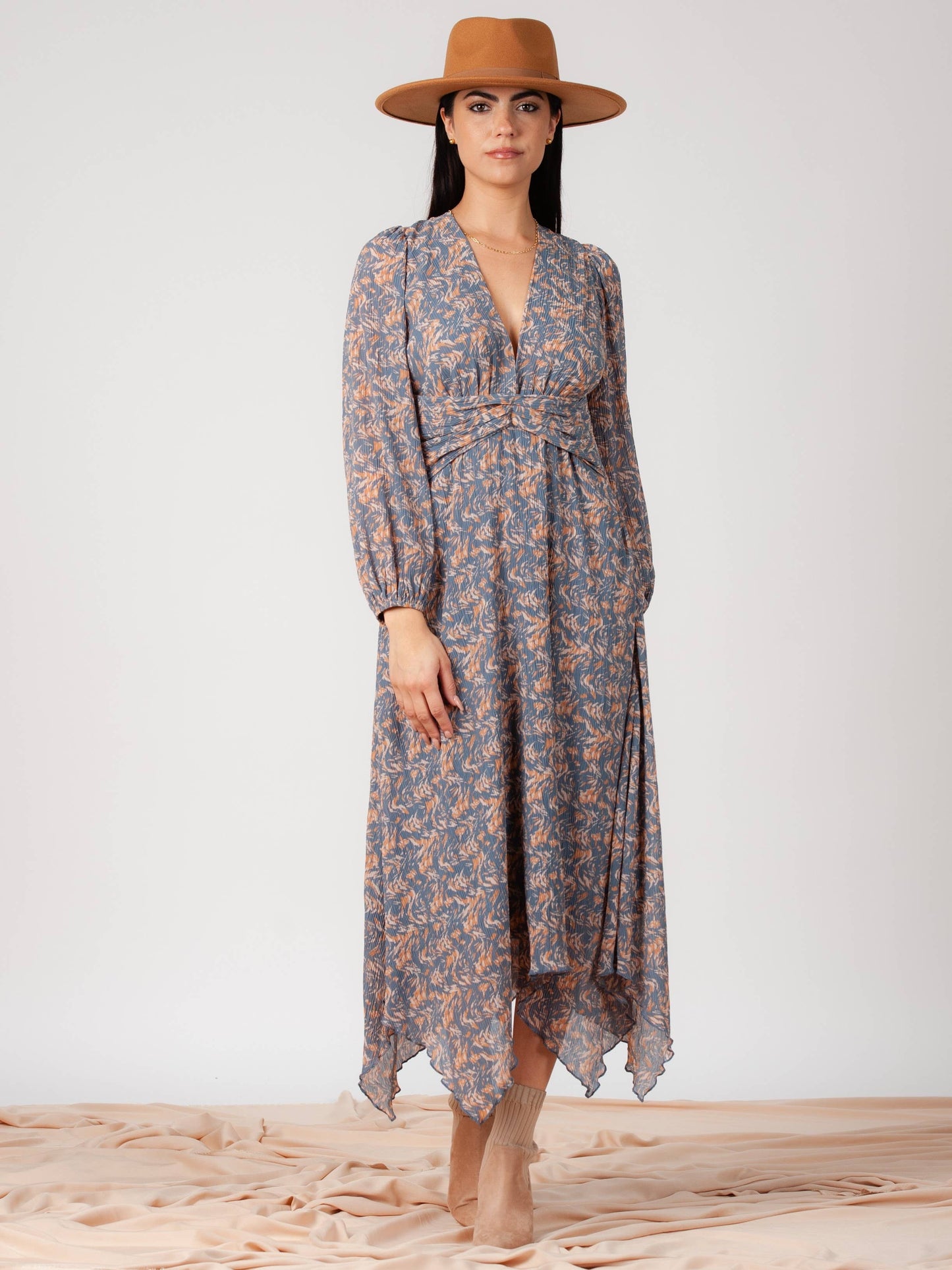 Women’s Hanky Hem Printed Dress