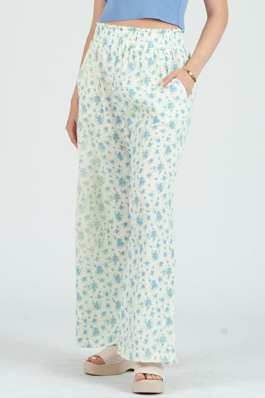 Women's Gauze Elastic Waist Pants