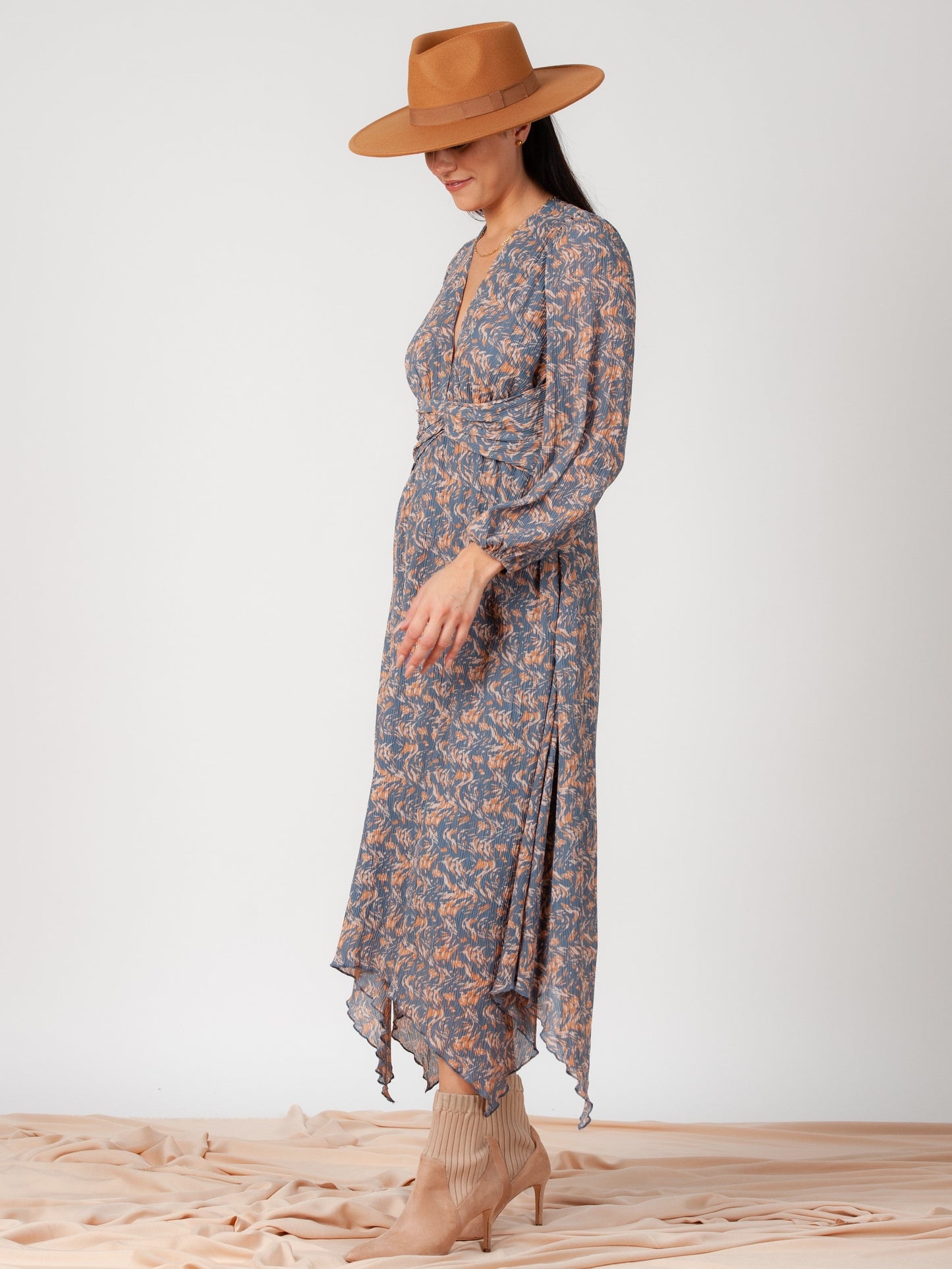Women’s Hanky Hem Printed Dress