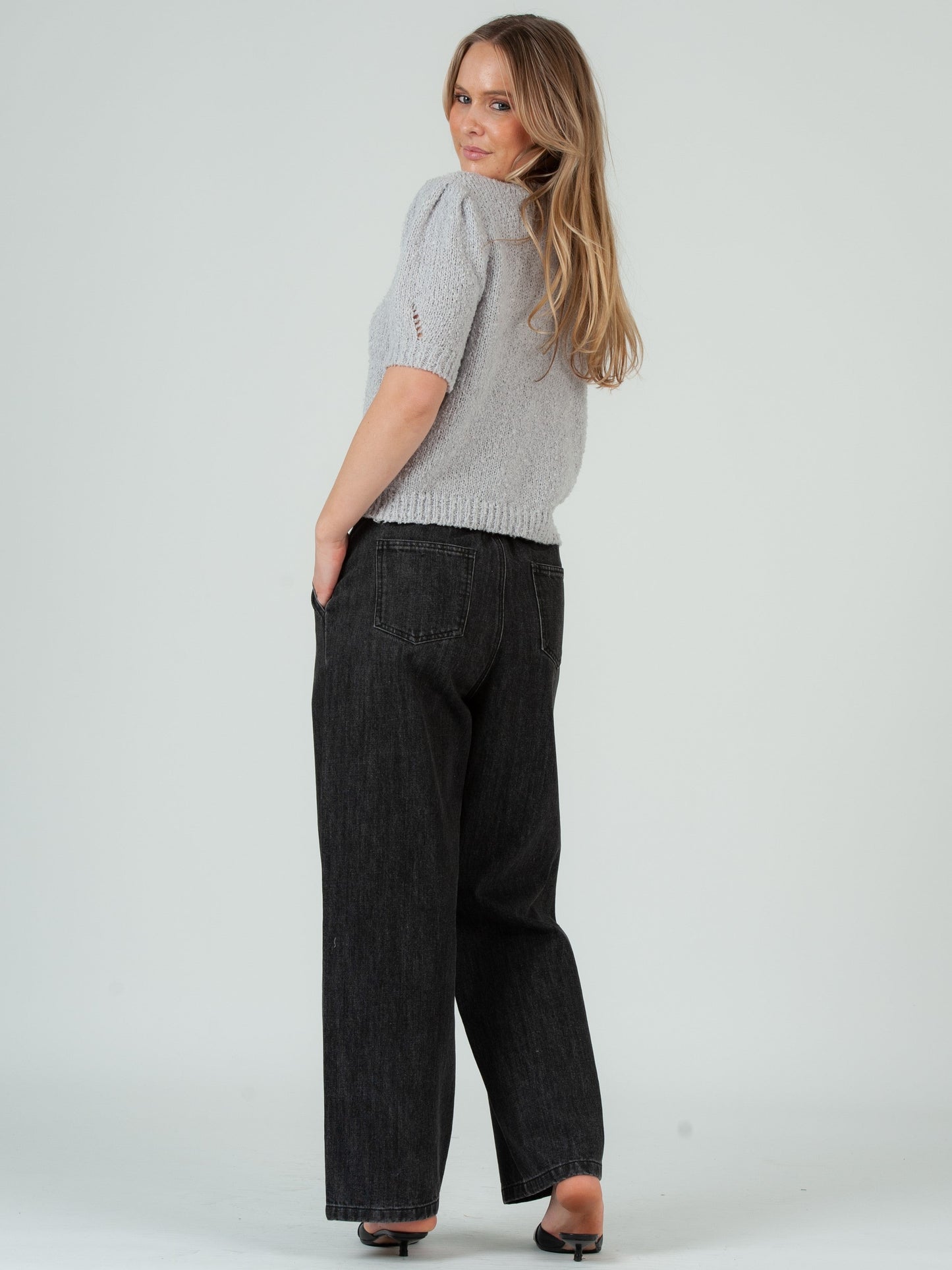 Women’s Boucle Short Sleeve Knit Sweater