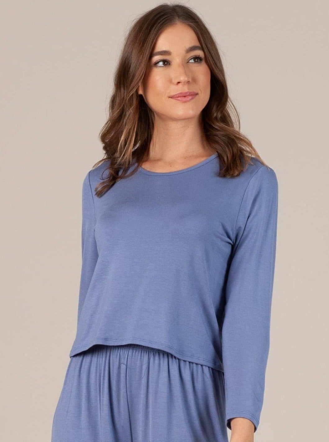 Women’s Rayon Crew Neck Lounge Top