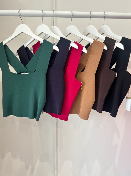 Women’s Knit Square Neck Tank Top