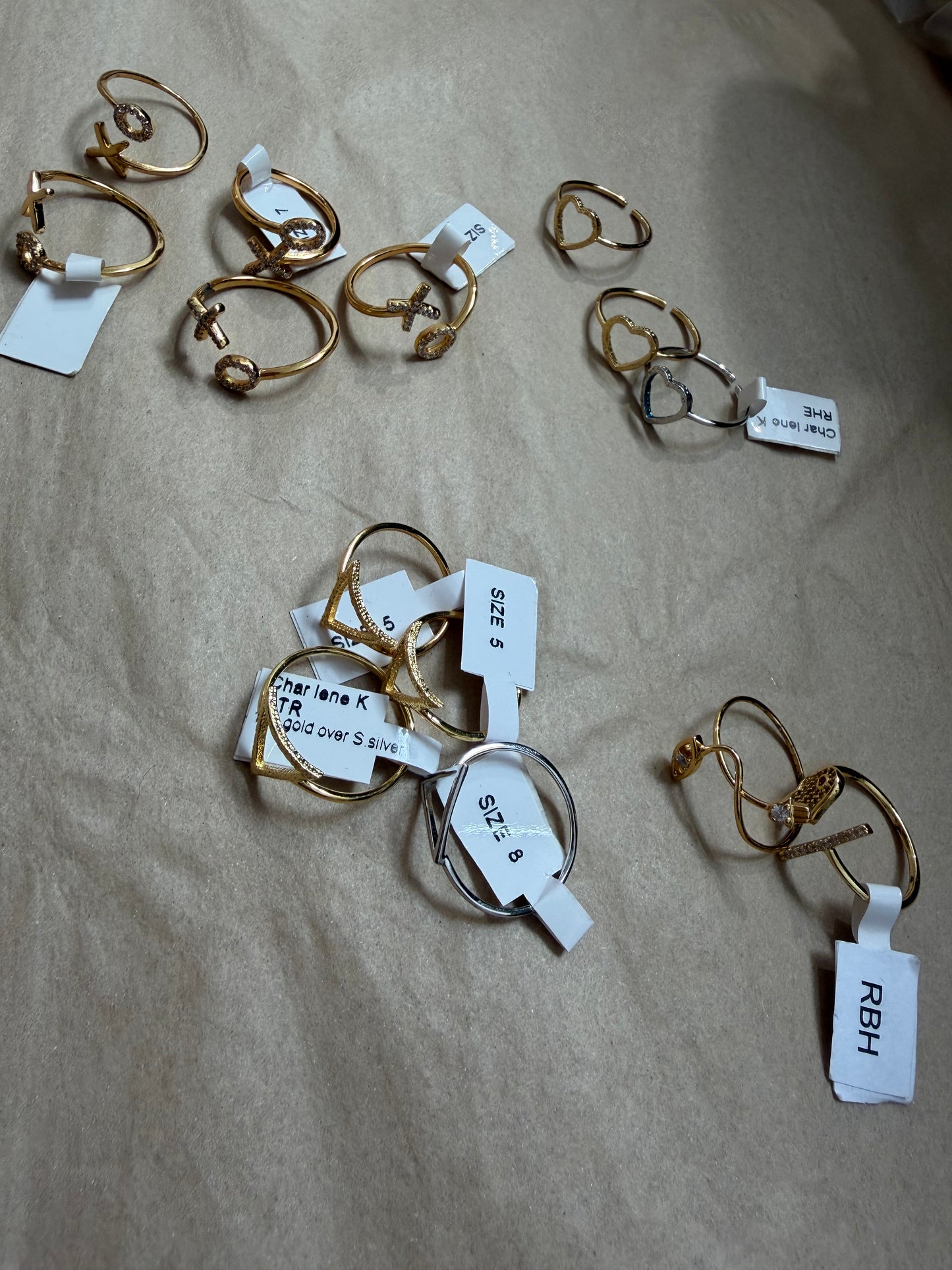18k vermeil thin rings