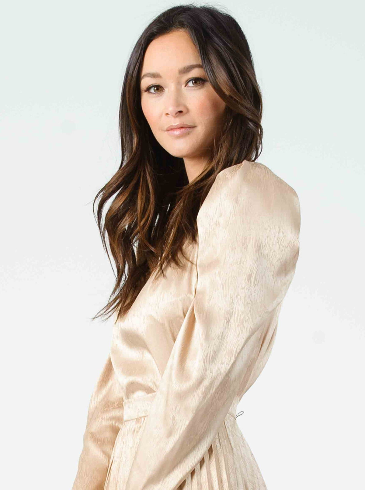 Women’s Zebra Embossed Gold Blouse