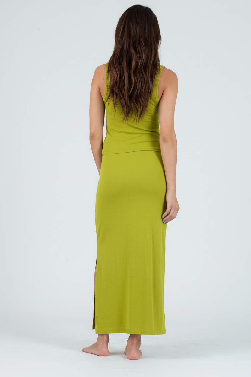 KENDALL PENCIL SKIRT-CITRON