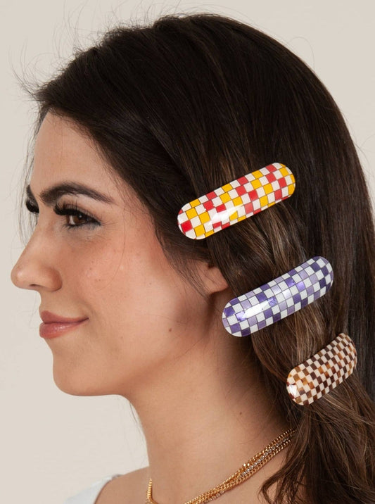 PRINTED HAIR CLIPS