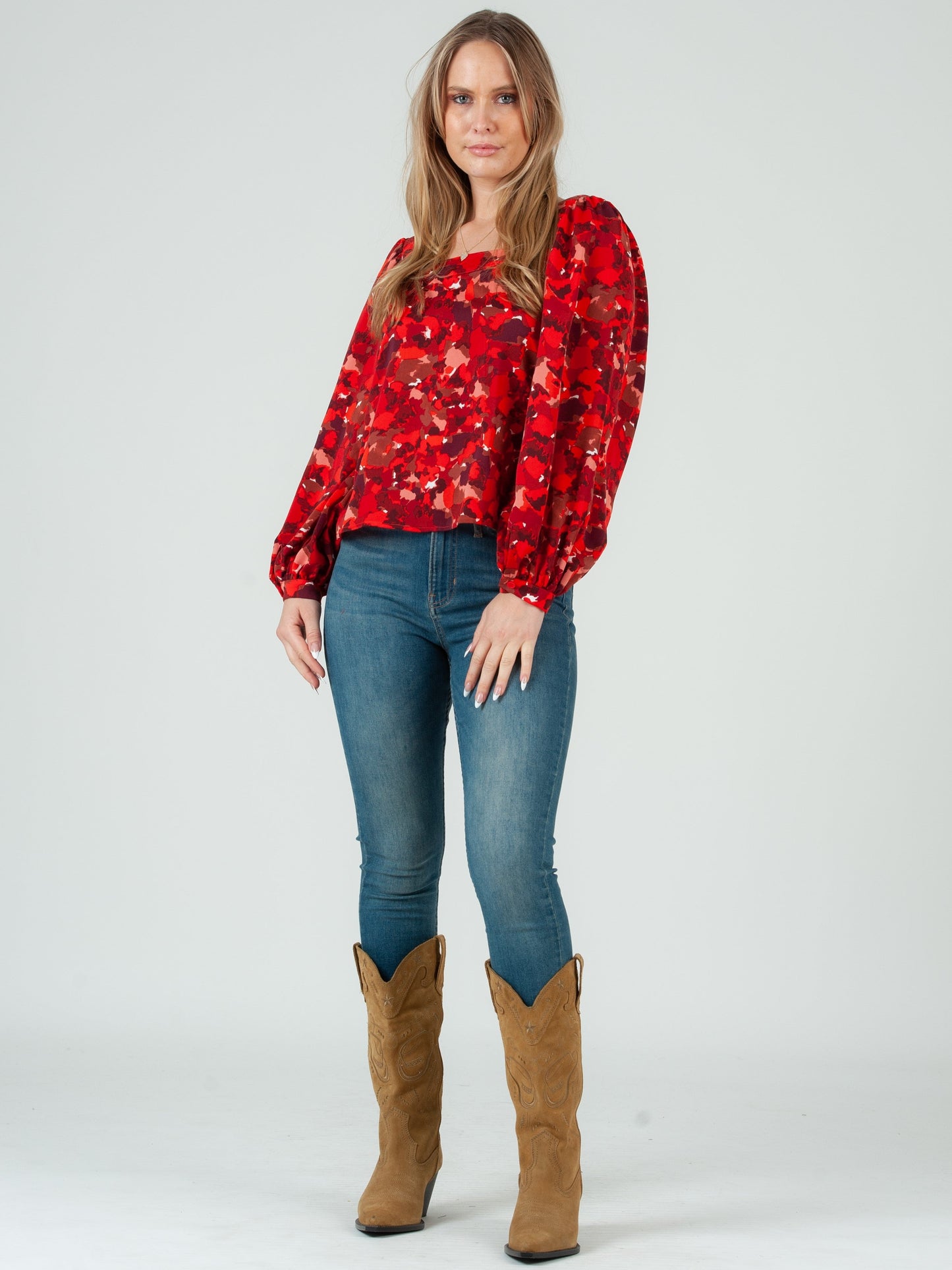 Women’s Abstract Print Blouse