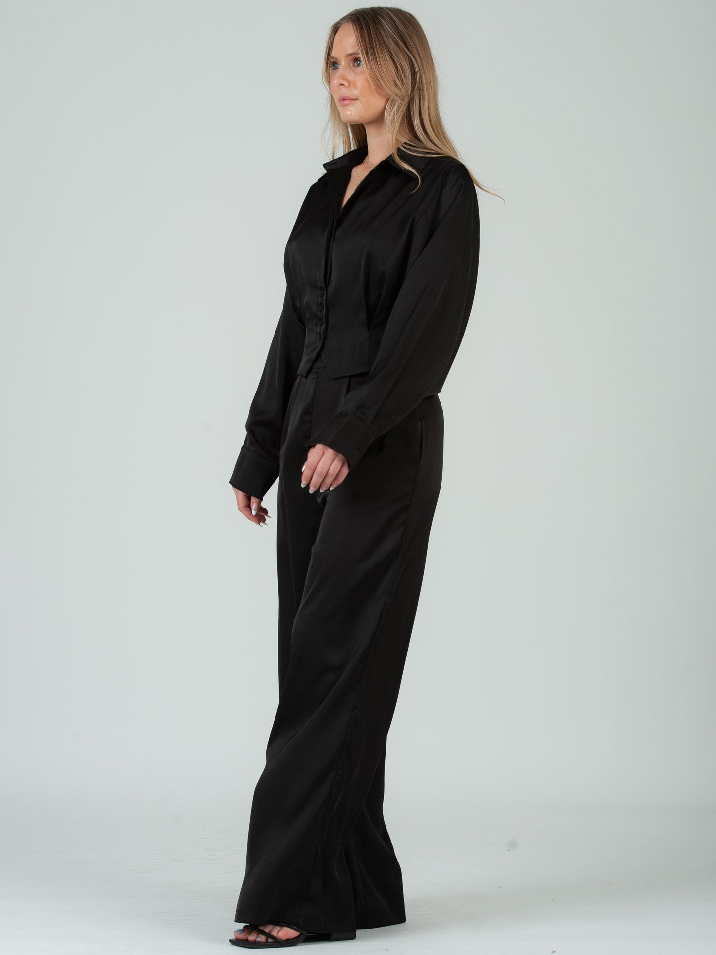 Women’s Satin Pleat Trousers