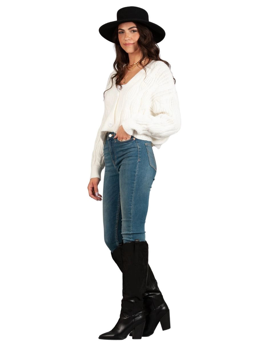 Women’s White Cardigan