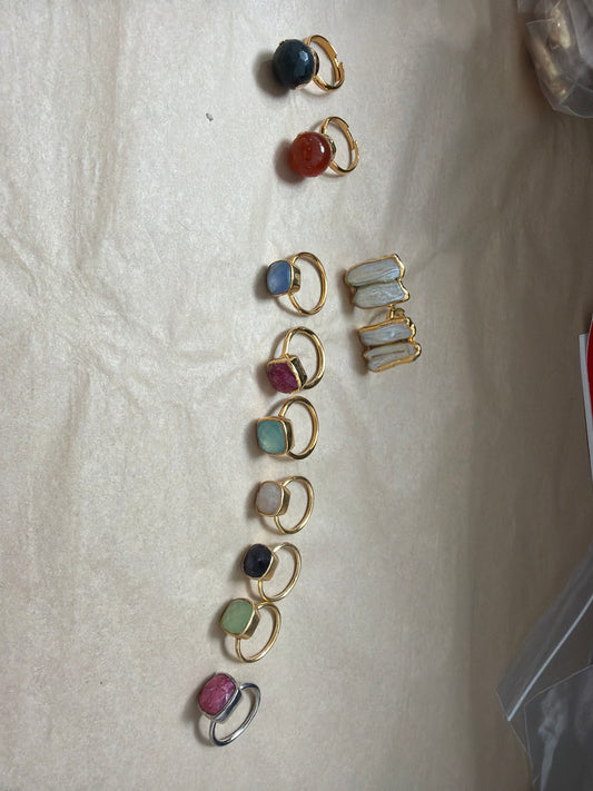 Sterling silver + Gemstone Ring