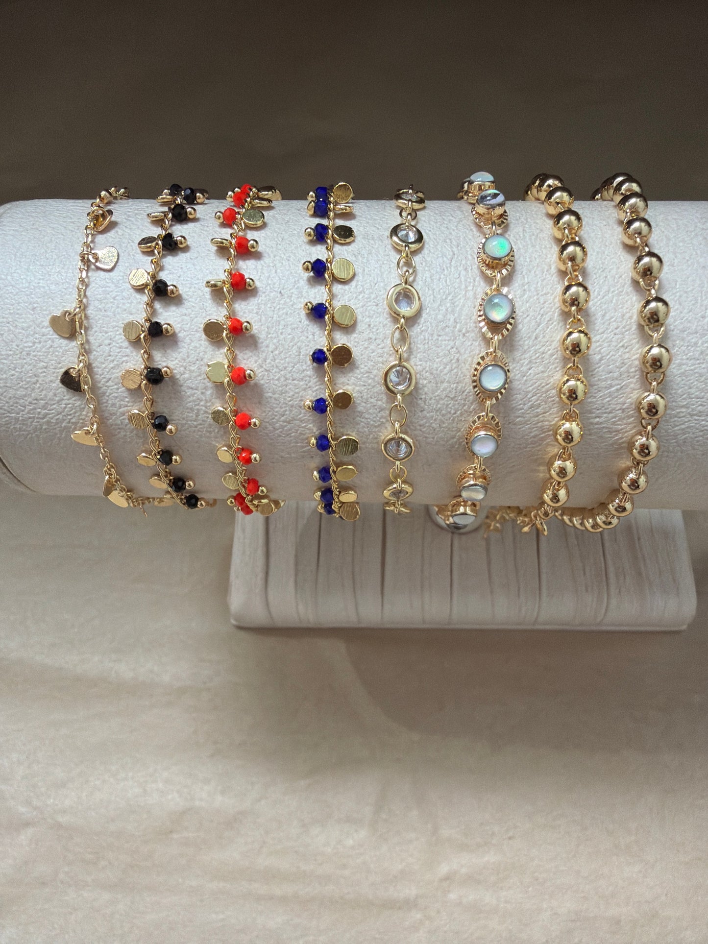 18K vermeil  + gem Bracelet