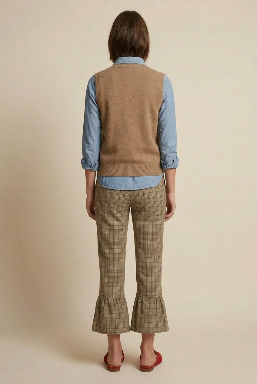 Women’s Glen Plaid Crop Trousers