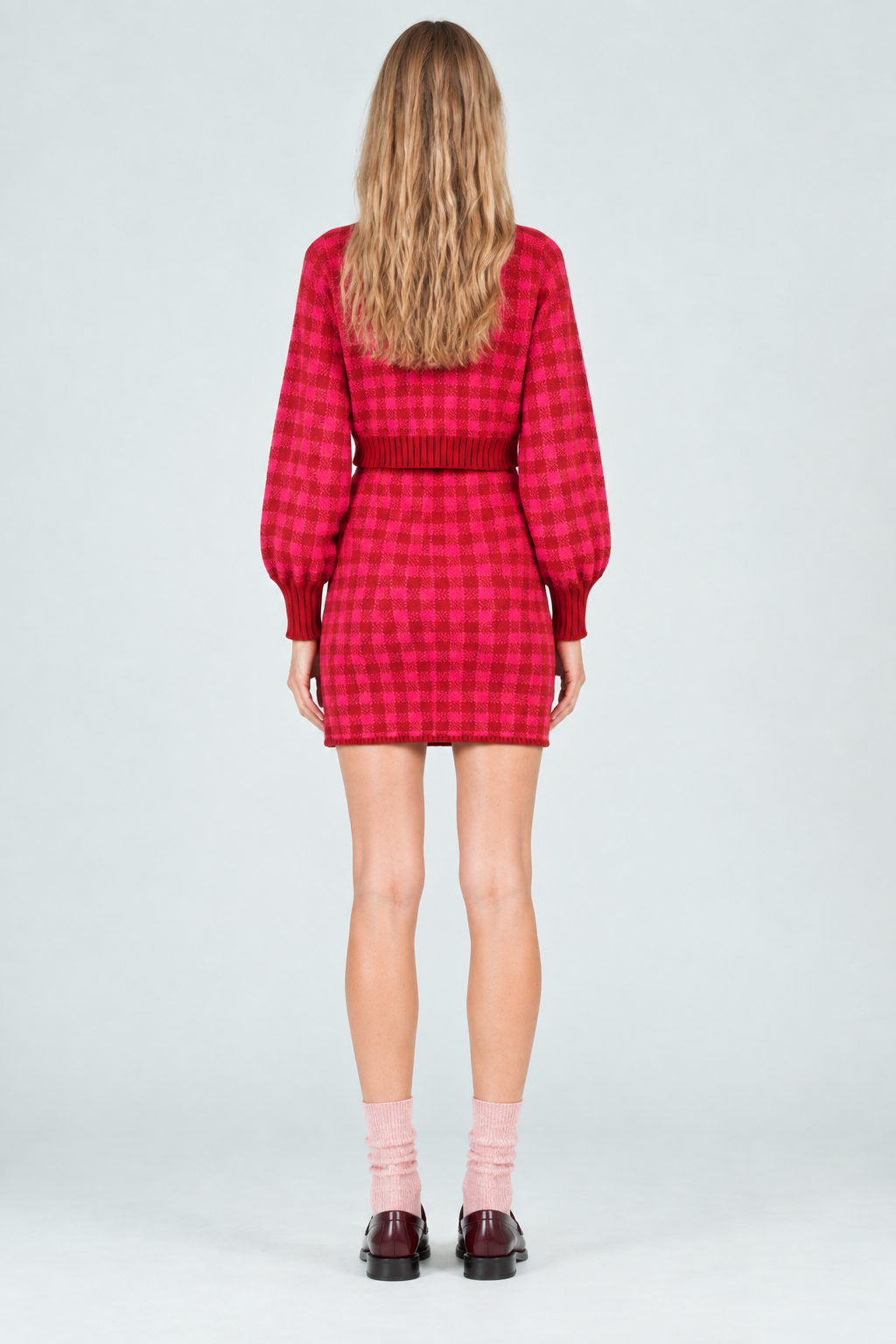 Women’s Gingham Cardigan