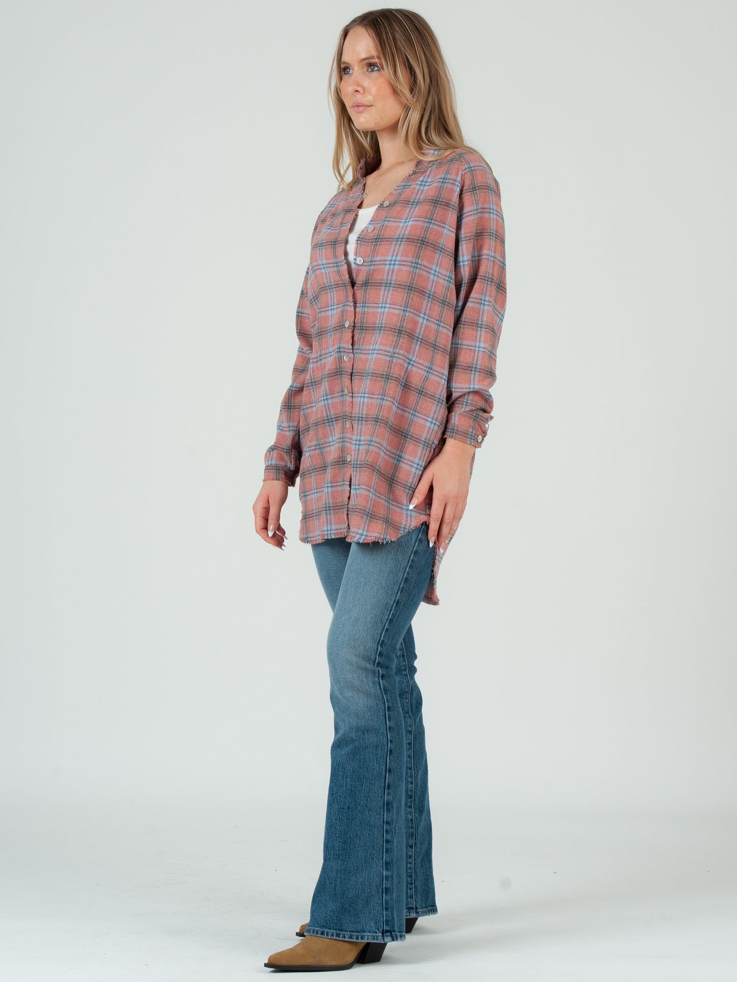 Women’s Plaid Flannel Tunic