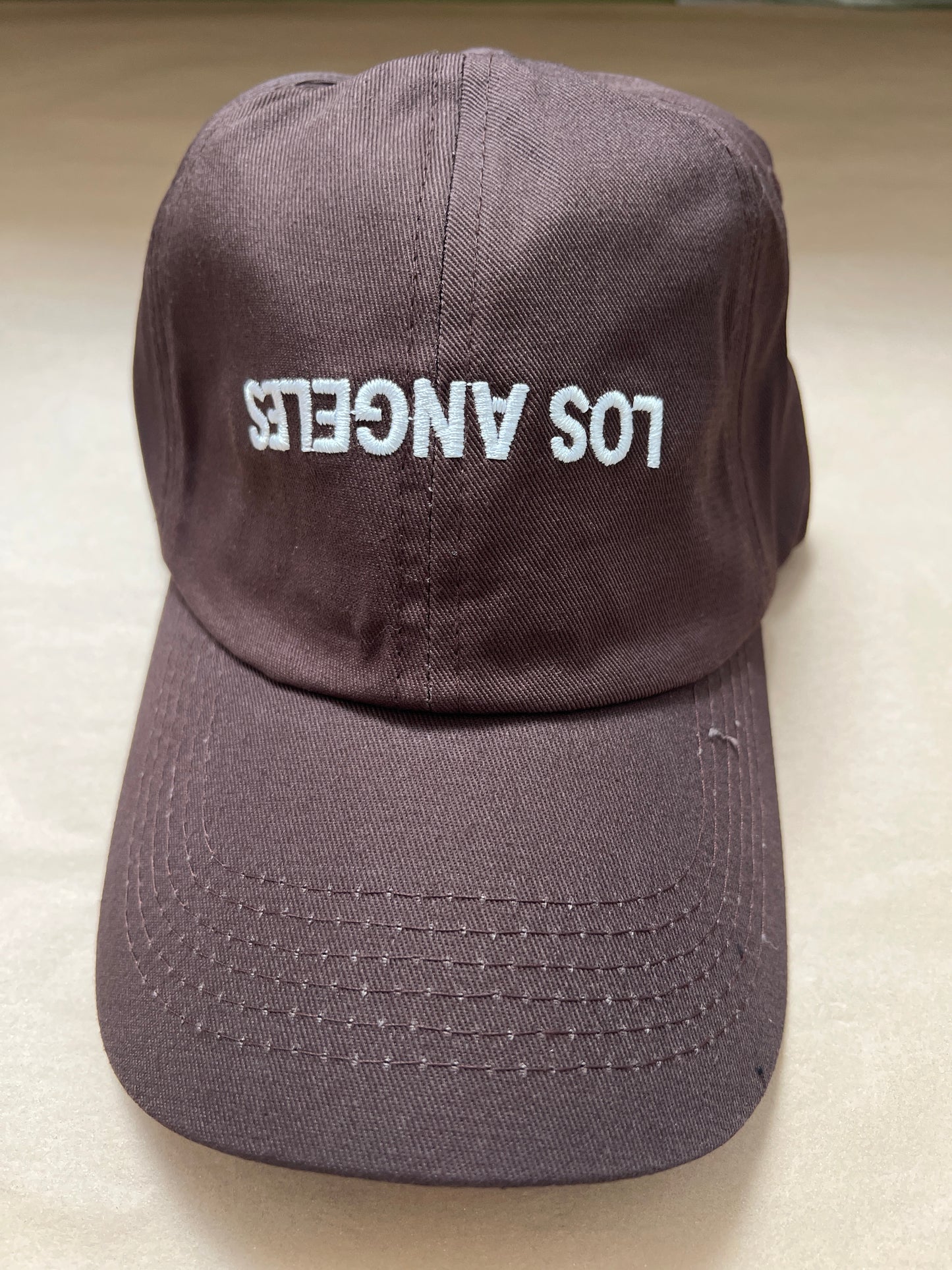 Los Angeles upside down embroidered Baseball Cap