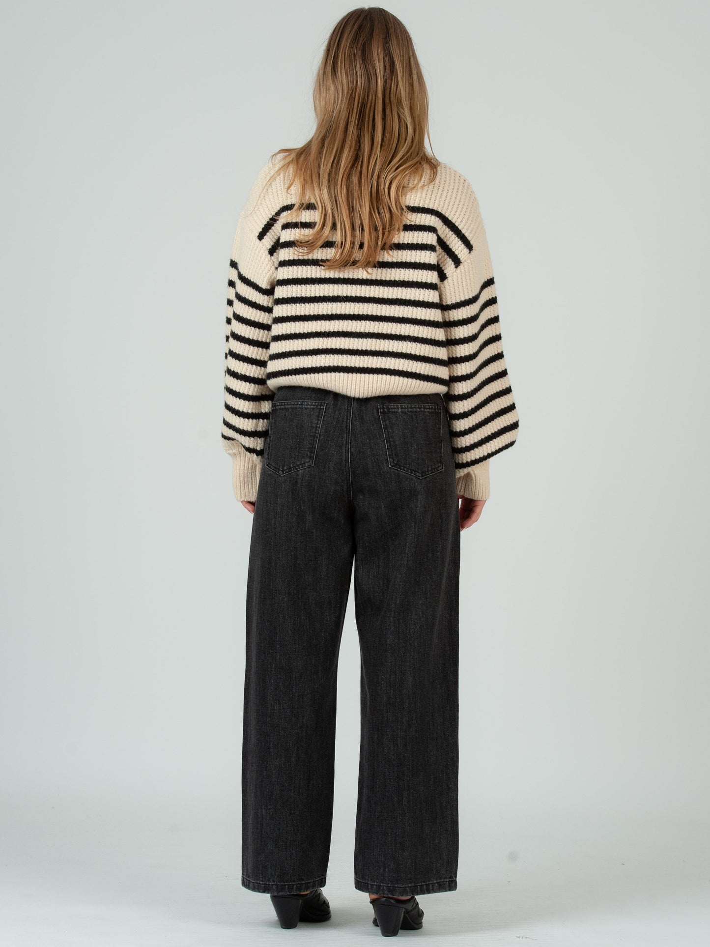 Women’s Striped Crew Neck Striped Sweater