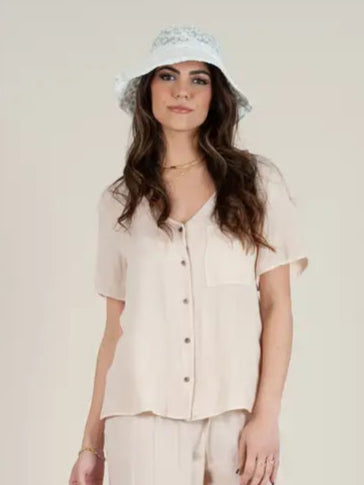 Donna Rayon Short Sleeve Shirt