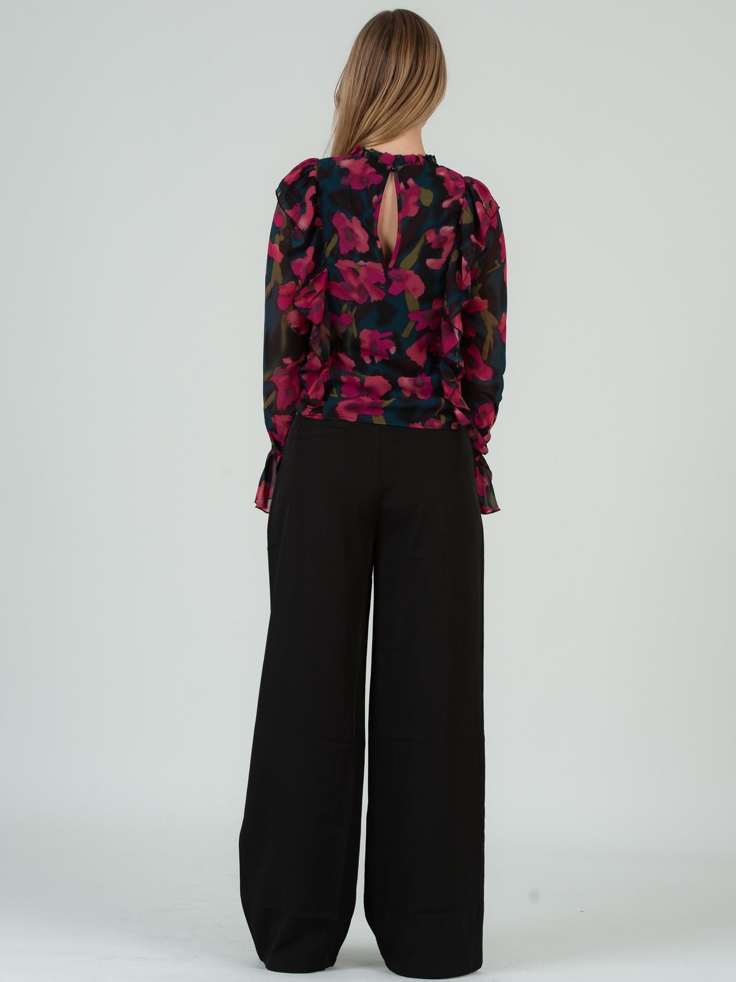 Women’s Cascade Ruffle Front Blouse