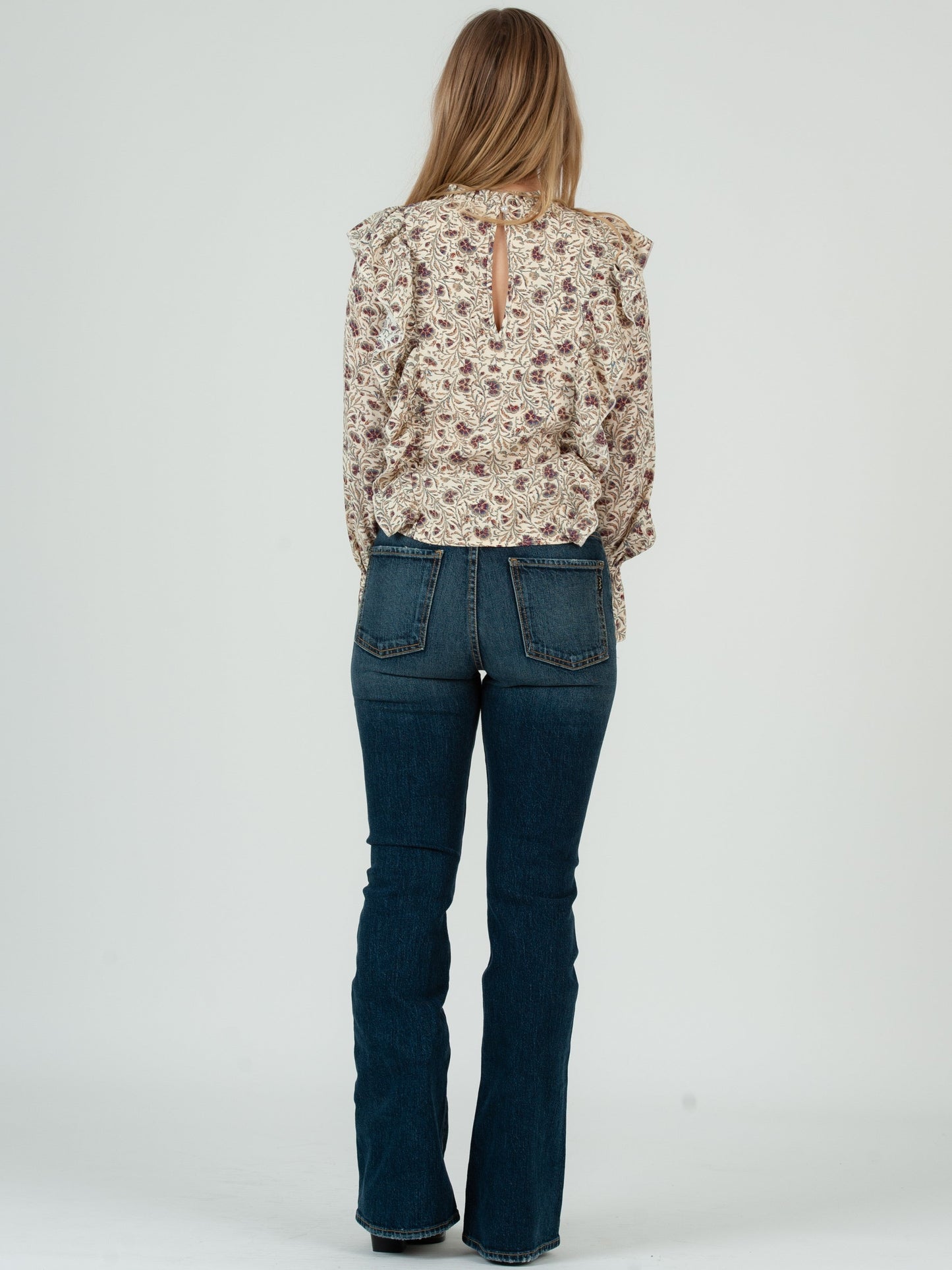 Women’s Cascade Ruffle Front Blouse