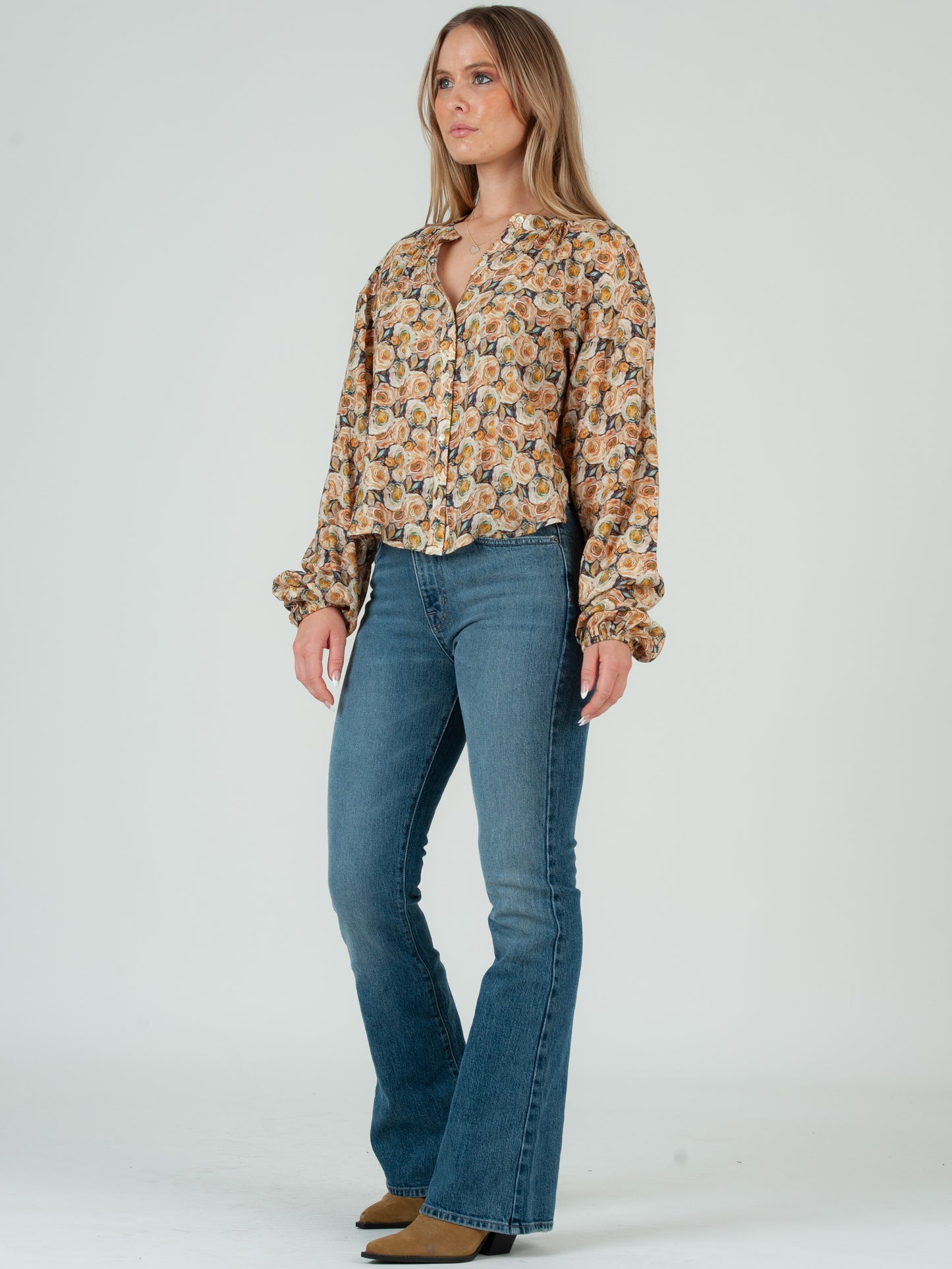 Women’s Rose Floral Blouse