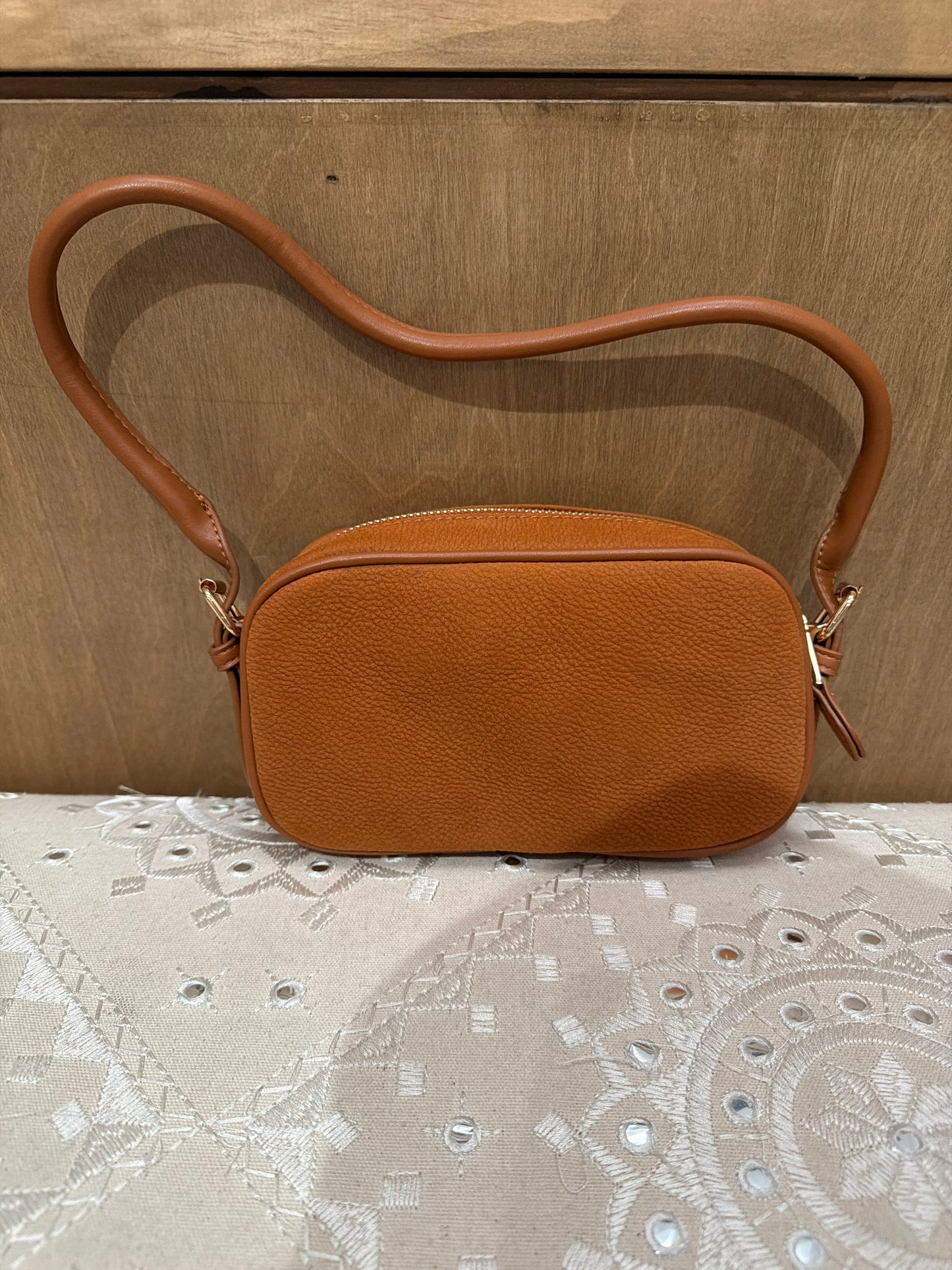 Women’s Cognac Small Saddle Purse