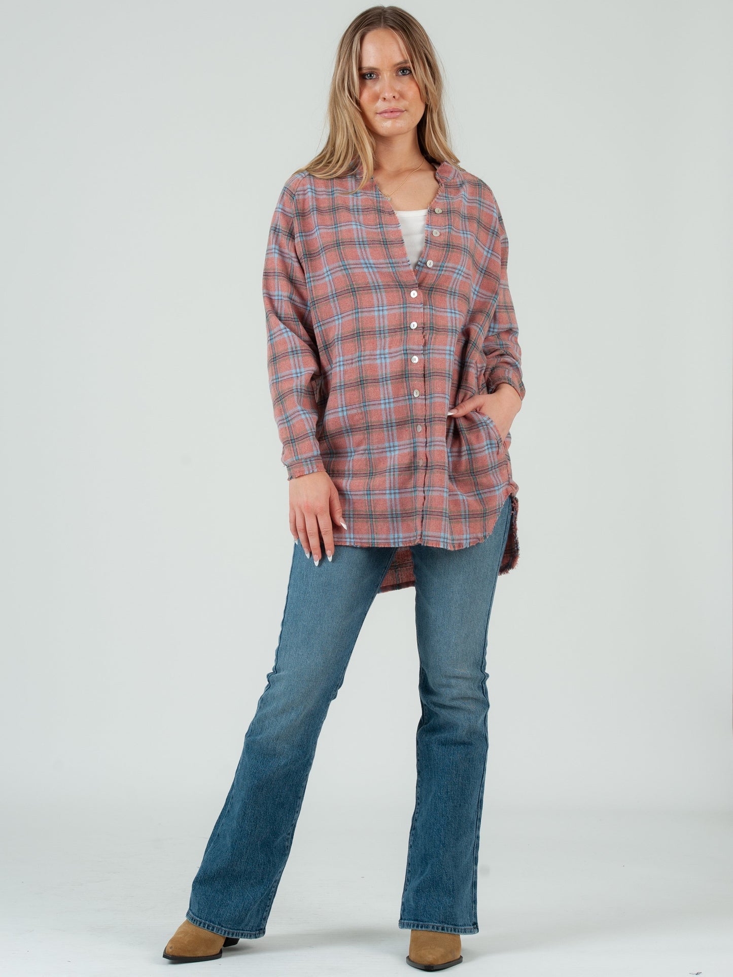 Women’s Plaid Flannel Tunic