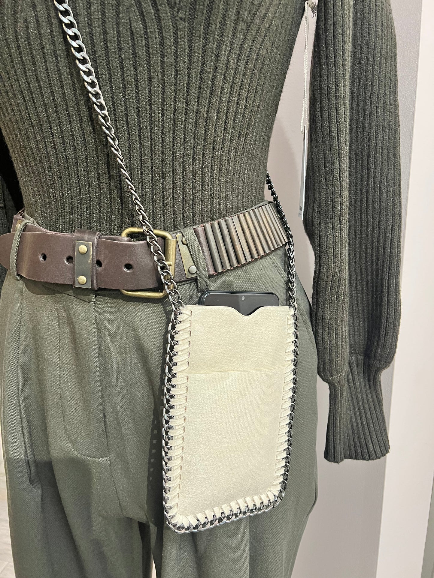 Faux Suede Phone Case Purse