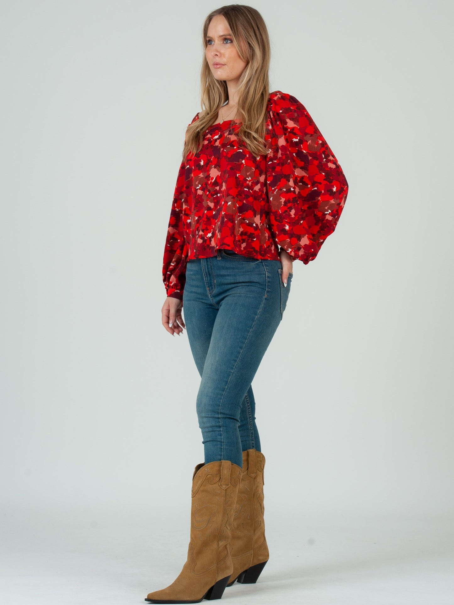 Women’s Abstract Print Blouse