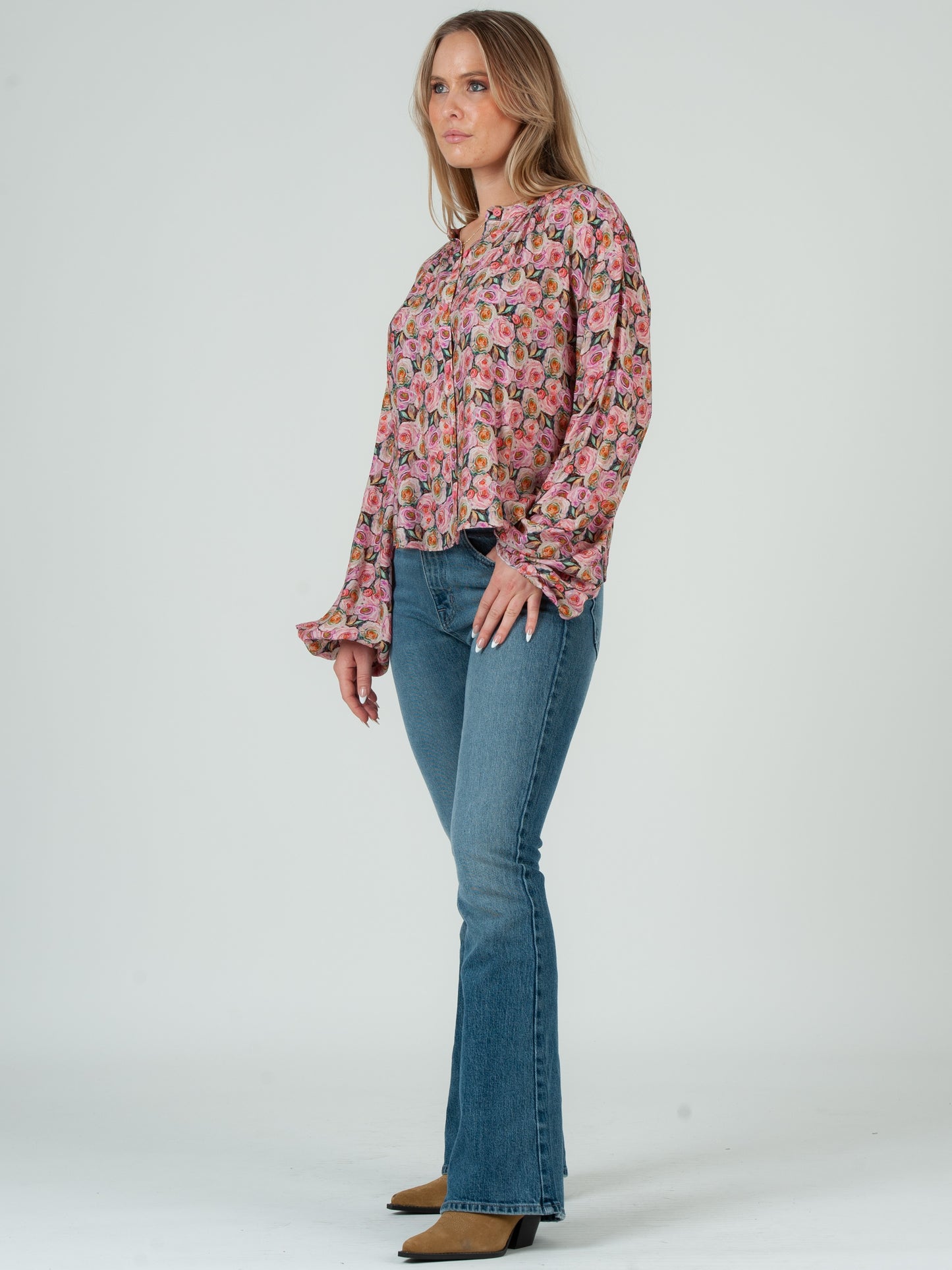 Women’s Rose Floral Blouse