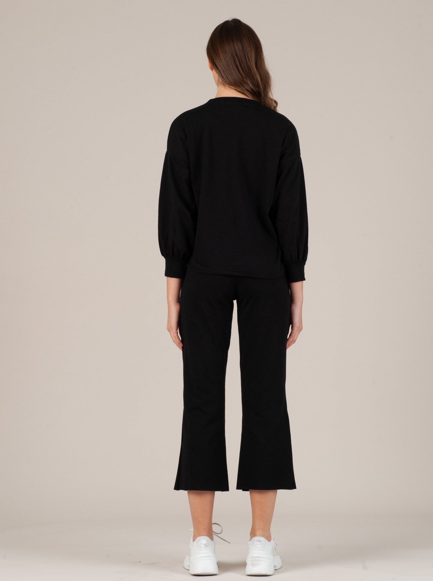 Women’s Long Sleeve Raw Hem Tee Shirt