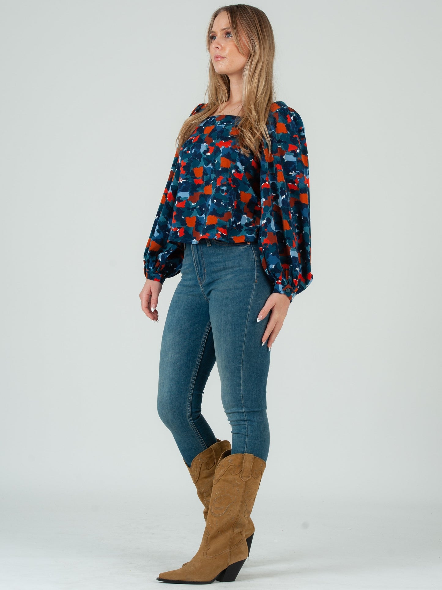 Women’s Abstract Print Blouse