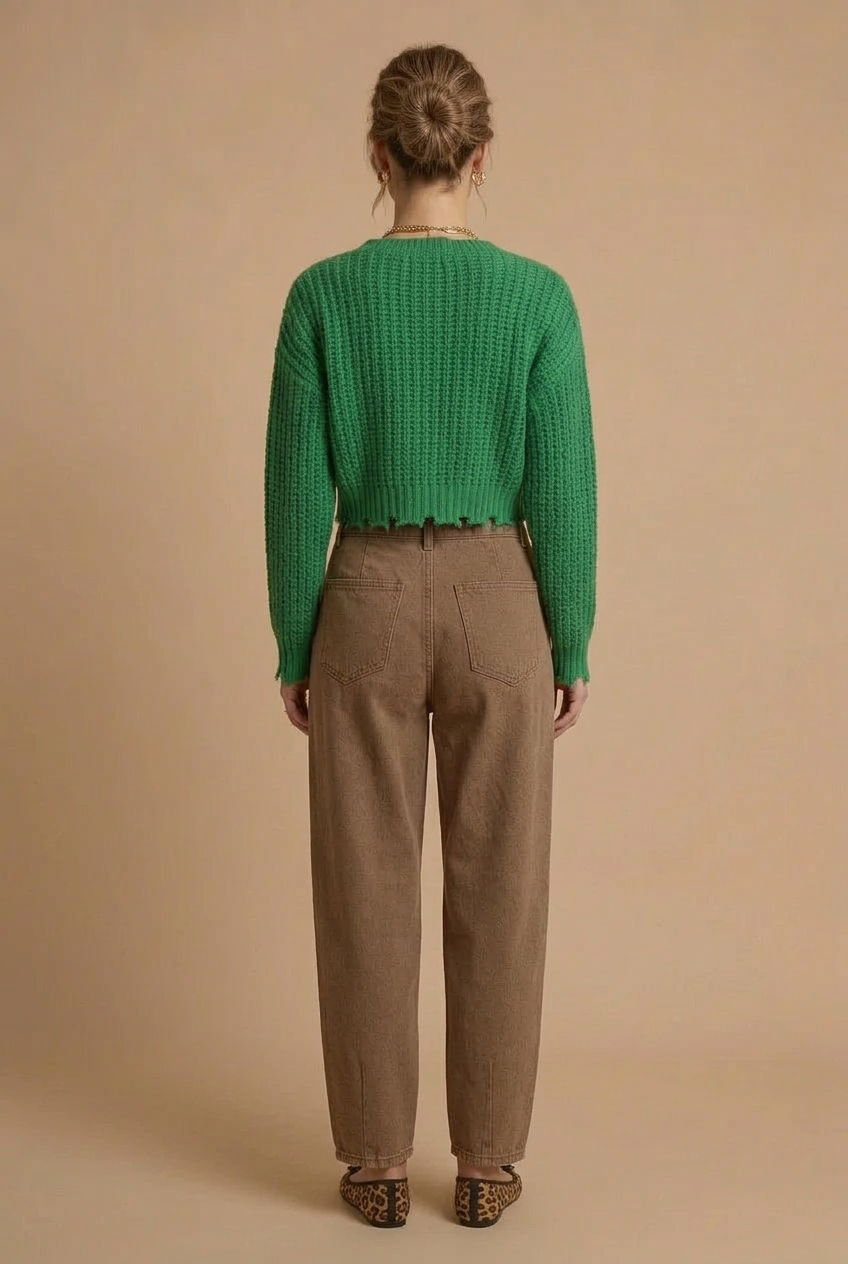 Women’s Frayed Sweater