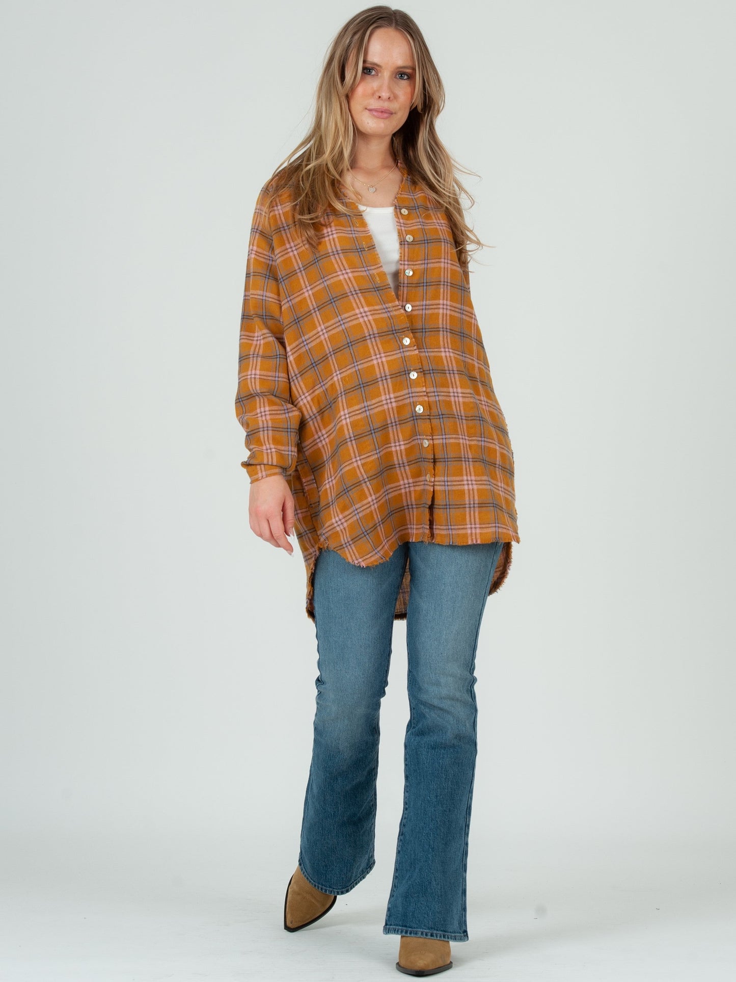 Women’s Plaid Flannel Tunic