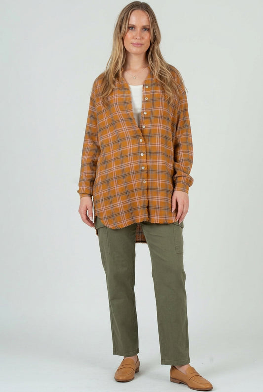 Women’s Plaid Flannel Tunic
