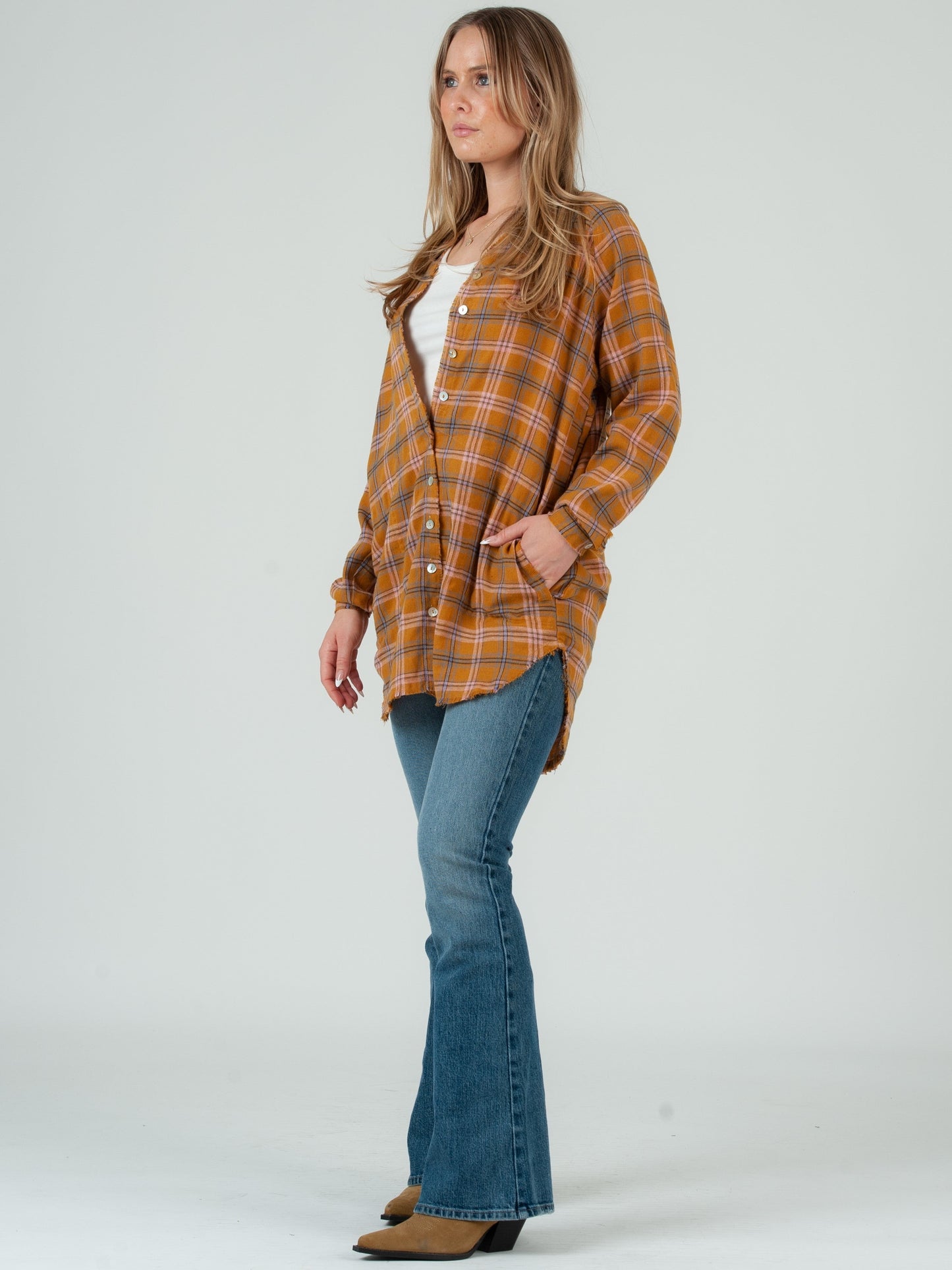 Women’s Plaid Flannel Tunic