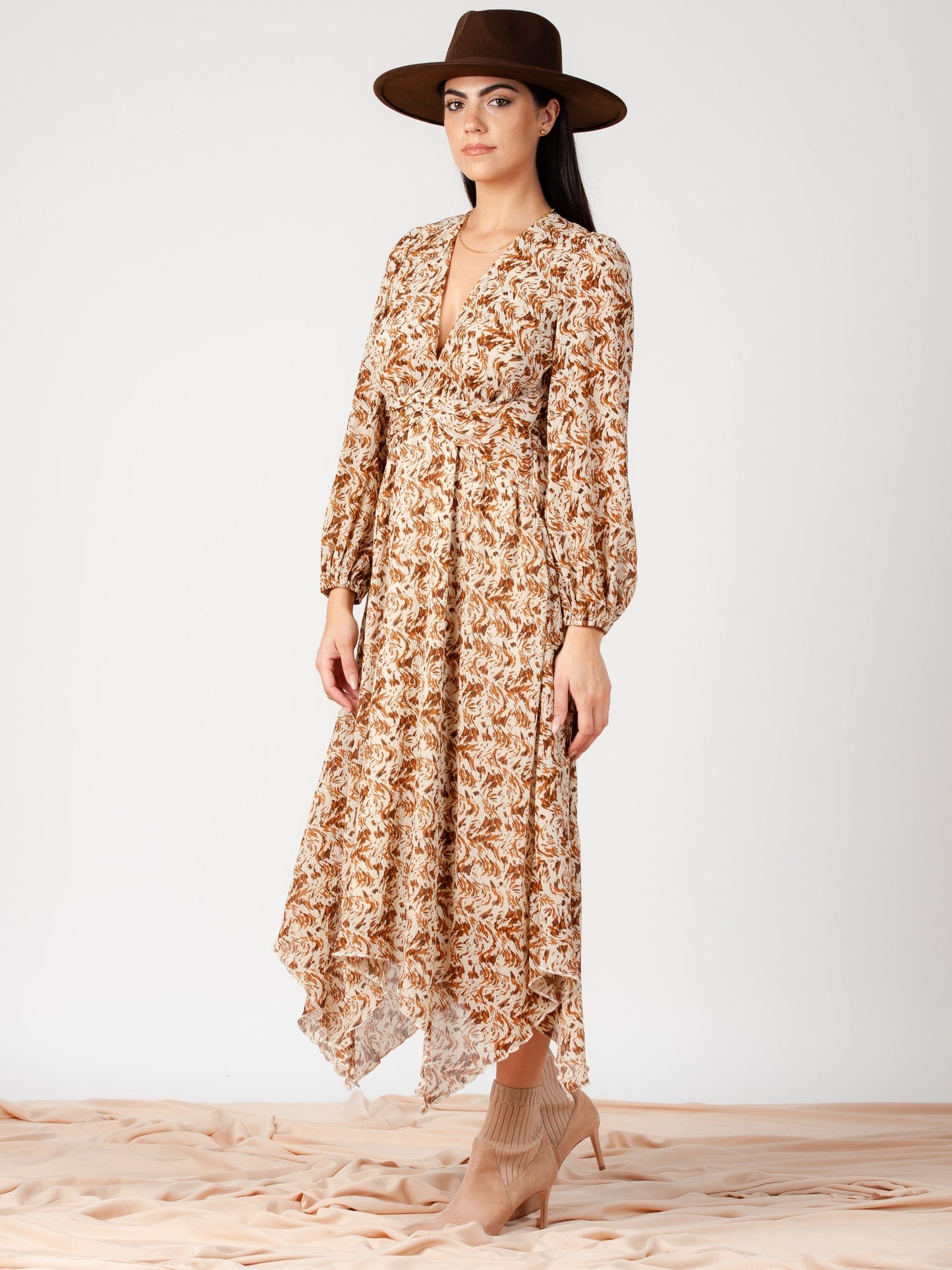 Women’s Hanky Hem Printed Dress